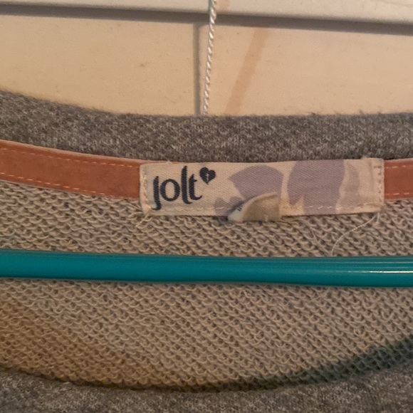 Gray and gold jolt sequins sweater - Picture 2 of 2